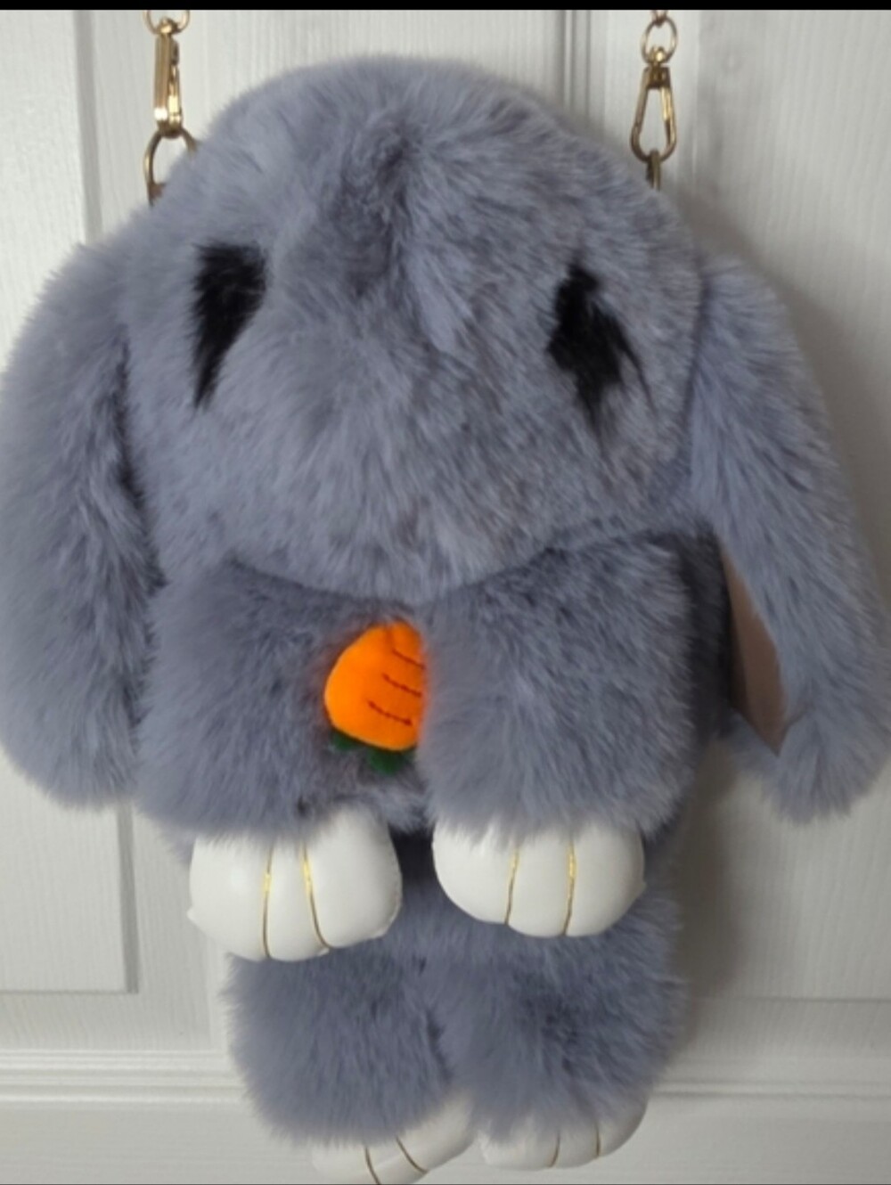 Plush Bunny Shoulder Sling Bag Crossbody